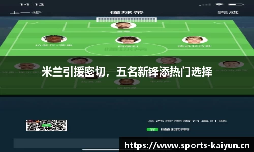 米兰引援密切，五名新锋添热门选择