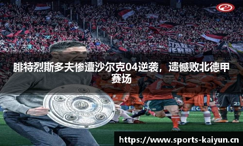 腓特烈斯多夫惨遭沙尔克04逆袭，遗憾败北德甲赛场